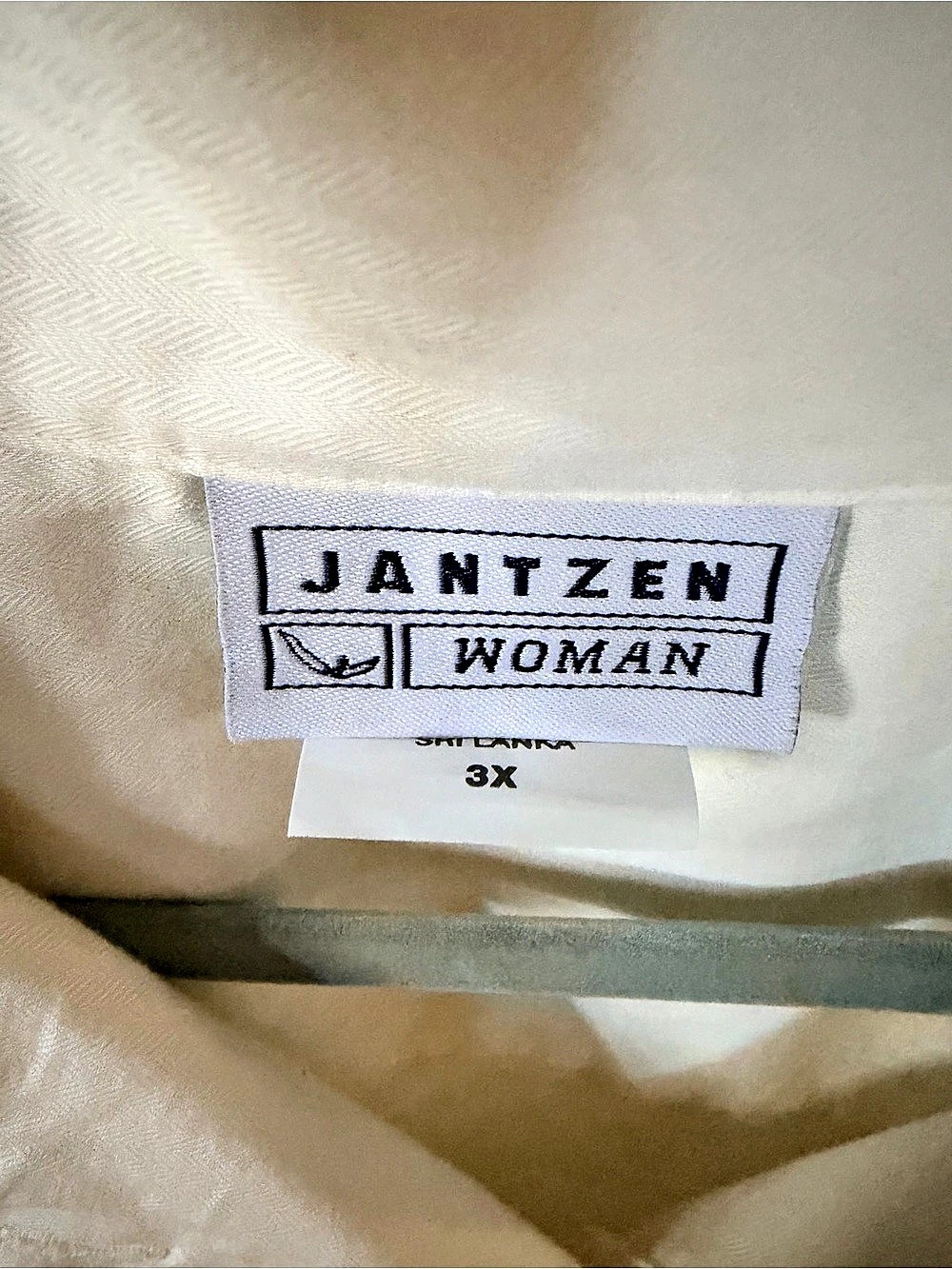 Vintage Jantzen Embroidered Western Button Down in Cream Size 3X - Picture 5 of 7